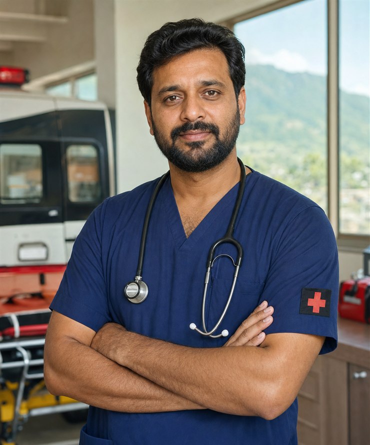 Portrait of Dr. Ahmad Khan, Medical Director