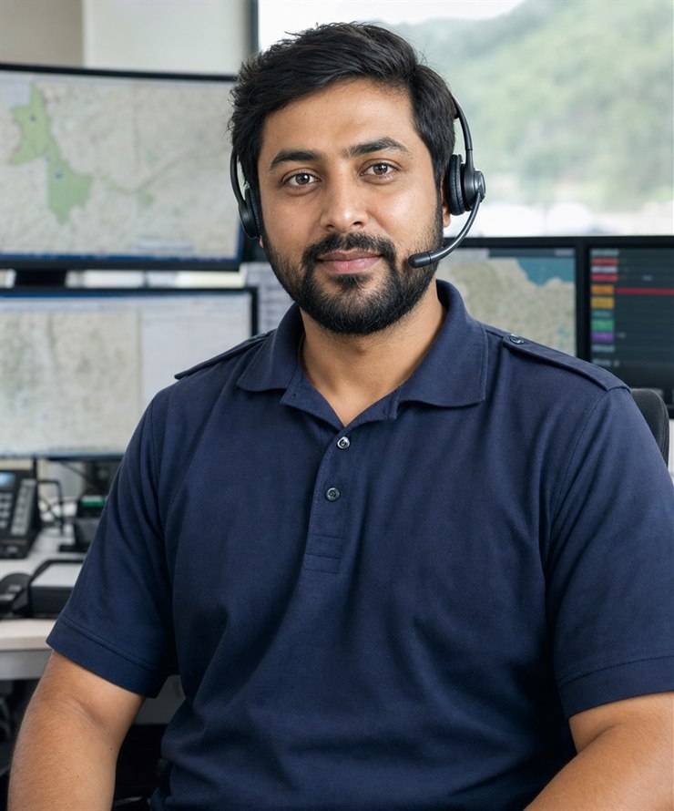 Portrait of Faisal Iqbal, Control-Room Supervisor