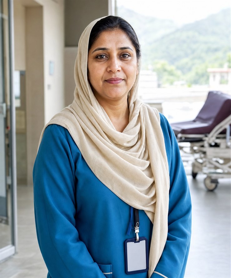 Portrait of Sadia Bibi, Head of Nursing